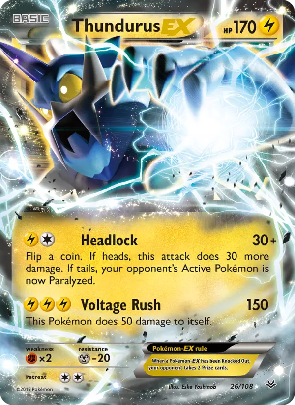Thundurus EX, Roaring Skies #26