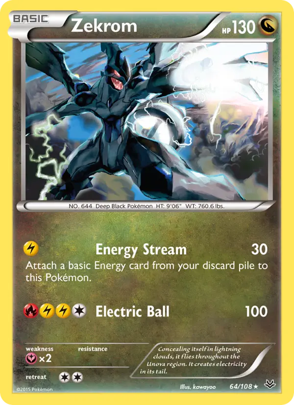 Zekrom, Roaring Skies #64