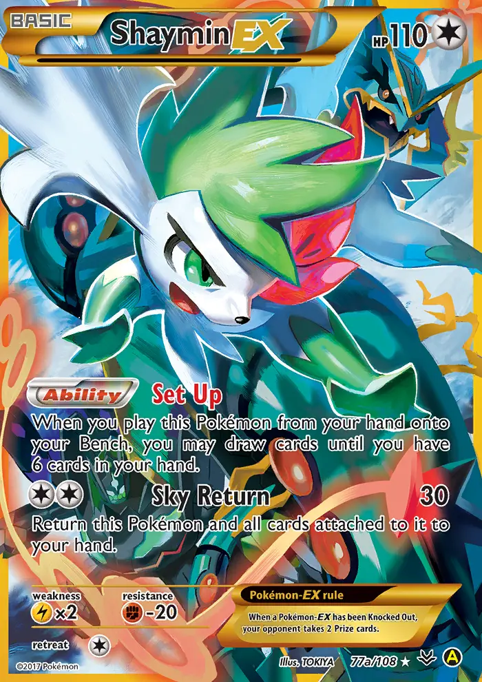 Shaymin EX, Roaring Skies #77a