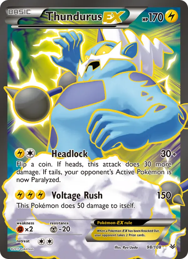 Thundurus EX, Roaring Skies #98