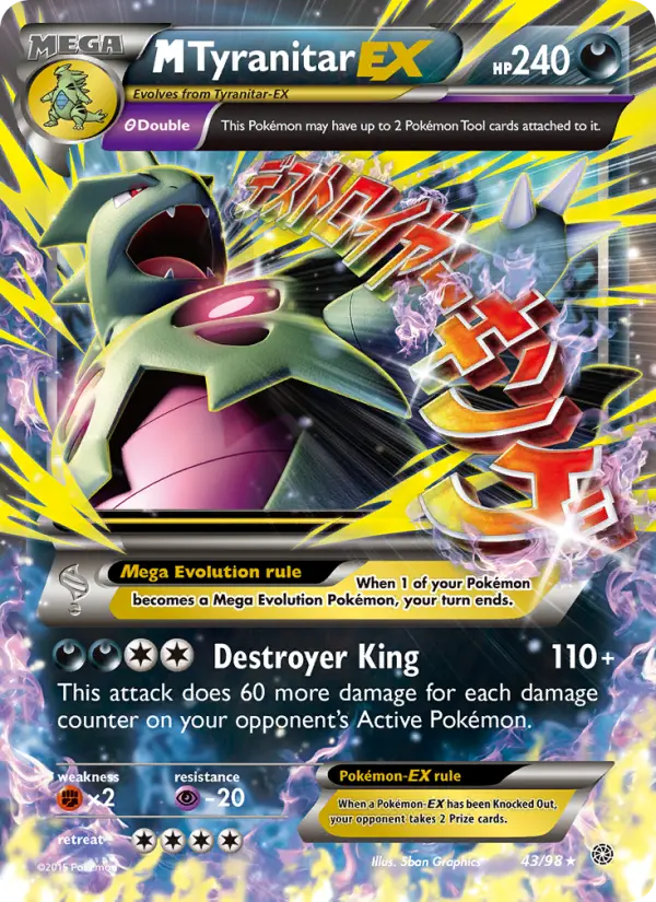 M Tyranitar EX, Ancient Origins #43