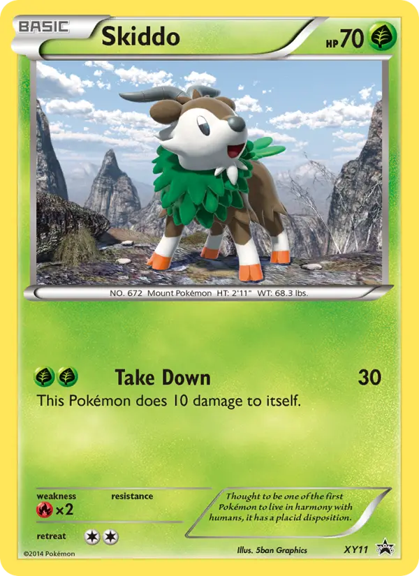 Skiddo, XY Black Star Promos #XY11