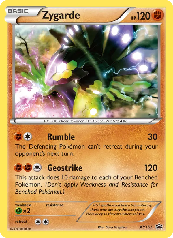 Zygarde, XY Black Star Promos #XY152