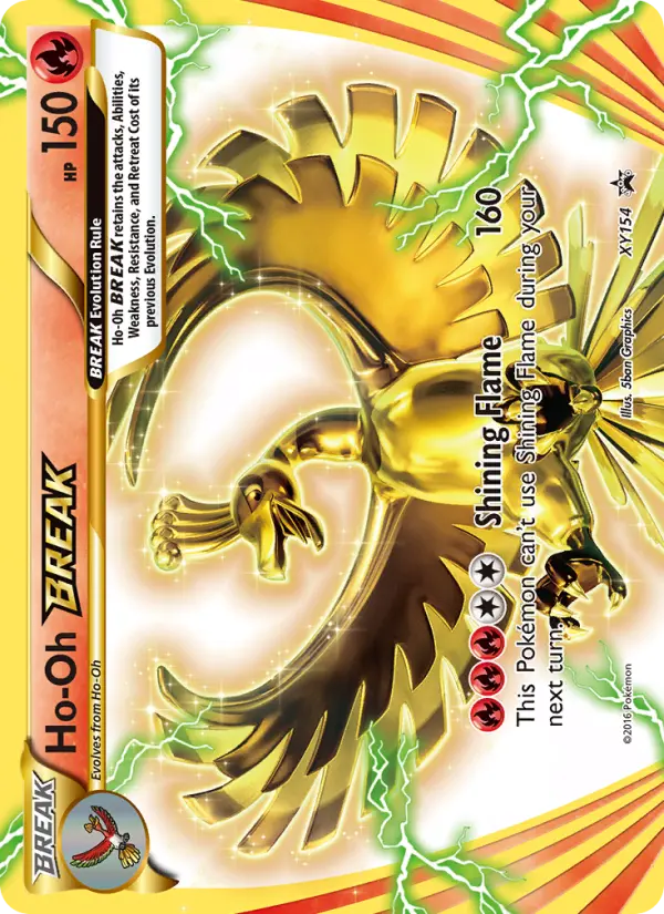 Ho-Oh BREAK, XY Black Star Promos #XY154
