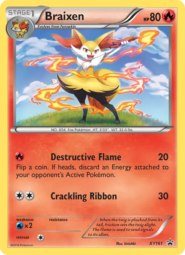 Braixen, XY Black Star Promos #XY161