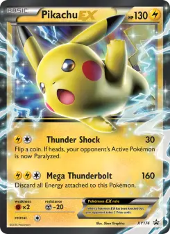 Pikachu-EX, XY Black Star Promos #XY174