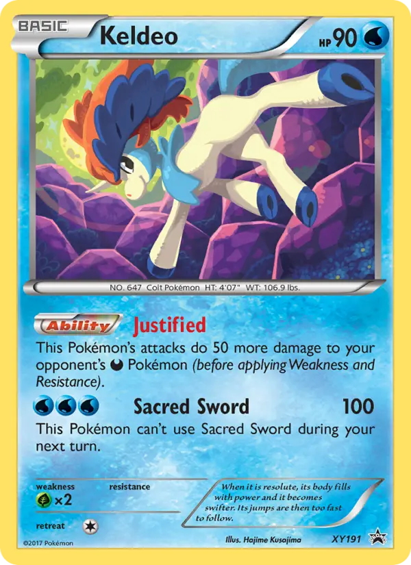 Keldeo, XY Black Star Promos #XY191