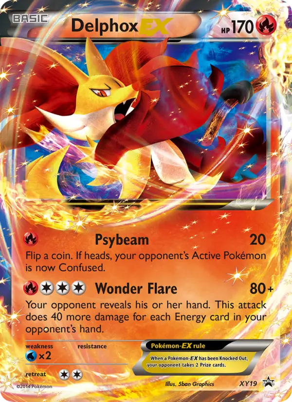Delphox EX, XY Black Star Promos #XY19