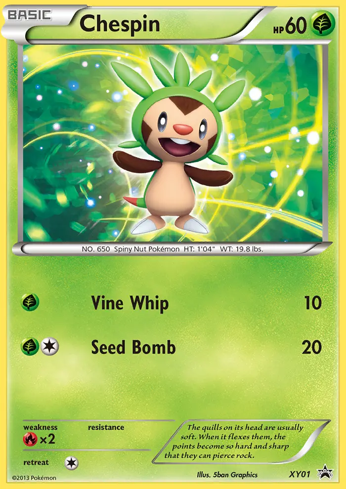Chespin, XY Black Star Promos #XY1