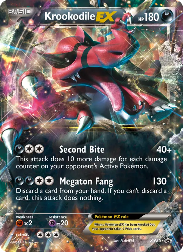 Krookodile EX, XY Black Star Promos #XY25
