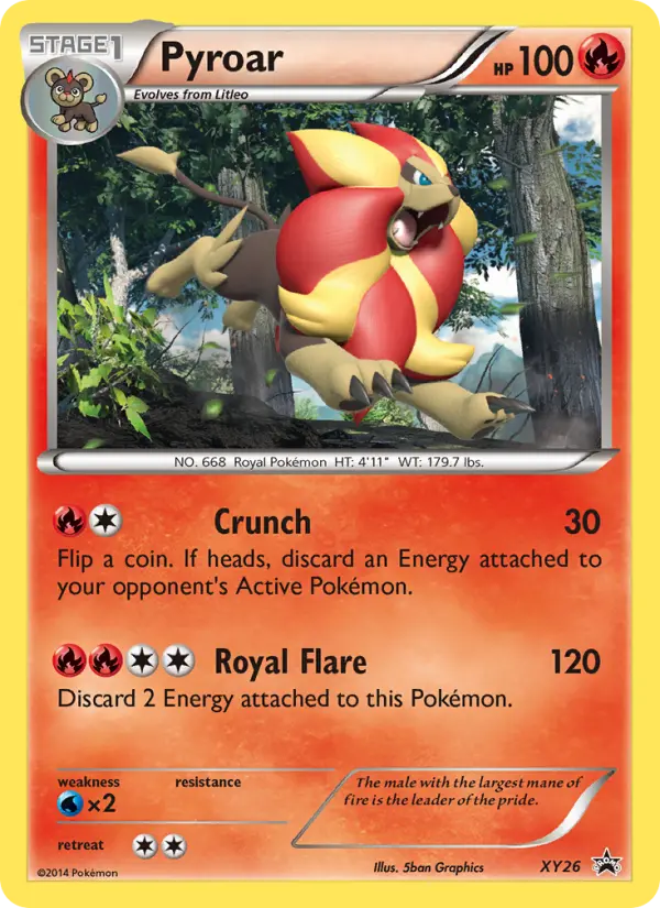 Pyroar, XY Black Star Promos #XY26
