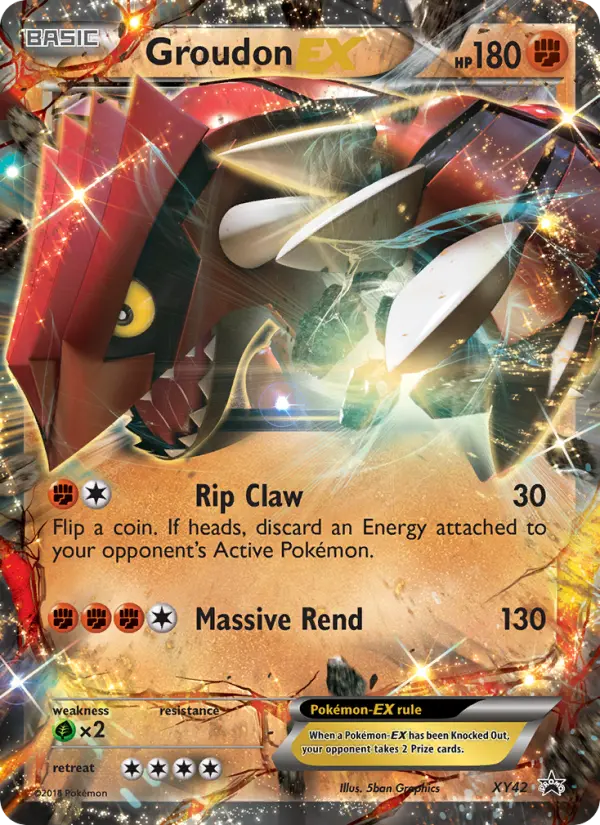 Groudon EX, XY Black Star Promos #XY42