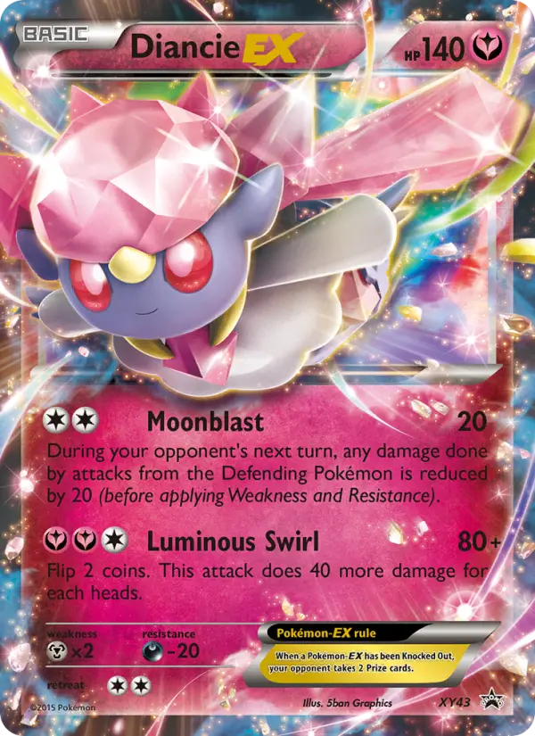 Diancie EX, XY Black Star Promos #XY43