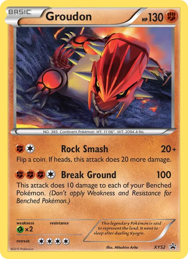 Groudon, XY Black Star Promos #XY52