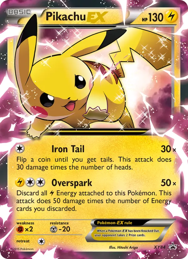 Pikachu EX, XY Black Star Promos #XY84