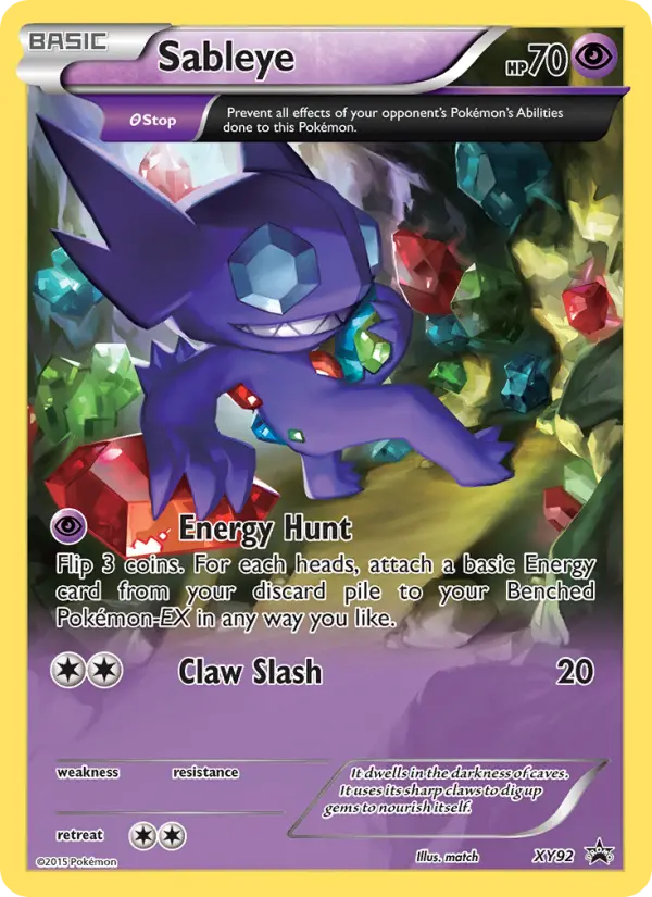 Sableye, XY Black Star Promos #XY92